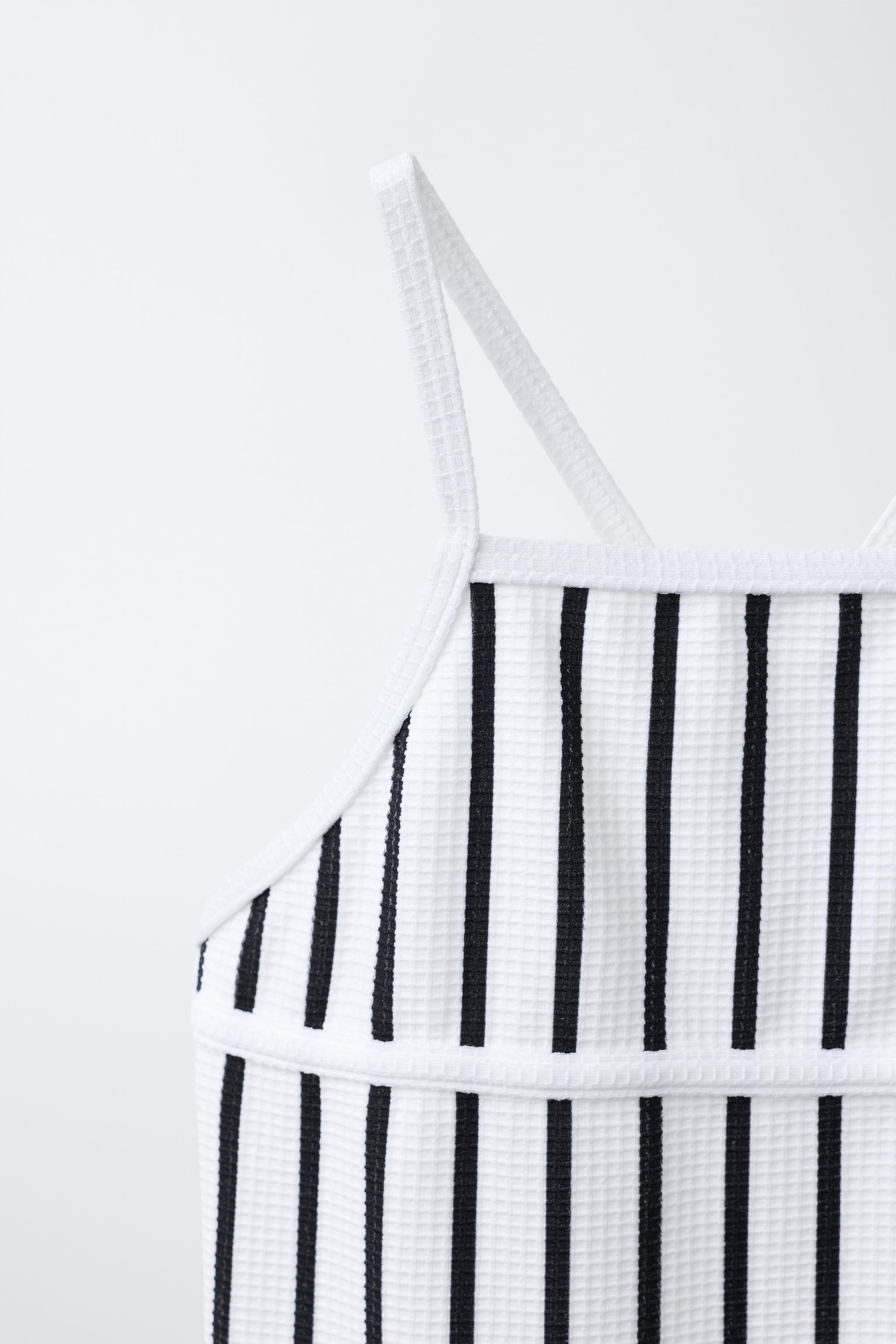 MAILLOT DE BAIN STRUCTURÉ À RAYURES (2-6 ANS)
